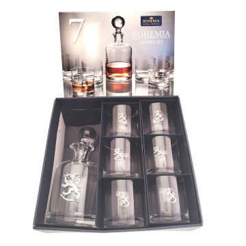 Bohemia karahvi setti Suomi leijona