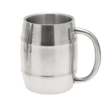 Tynnyrinmuotoinen terästuoppi 0,4L