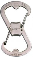 Musta NITE Ize Key carabiner NI-SBO-03-11 S-Biner Ahhh Stainless Steel 1 pc(s)