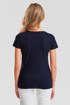 Naisten V-aukko Valueweight T deep navy