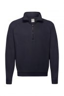 Premium Zip Neck College  Navy