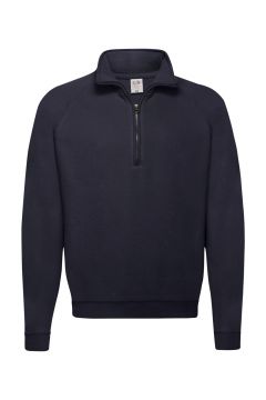 Premium Zip Neck College  Navy