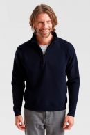 Premium Zip Neck College  Navy