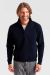Premium Zip Neck College  Navy